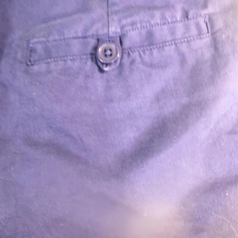 Artisan NY Pocket Detail Shorts Womens 8 Blue Good Washed Mid Rise Cotton
